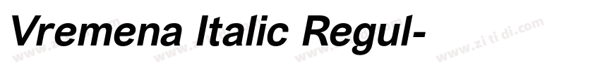 Vremena Italic Regul字体转换